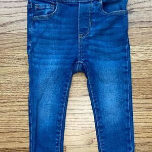Old Navy Toddler Skinny Jeans 18-24M Adjustable Waist Blue Denim Unisex